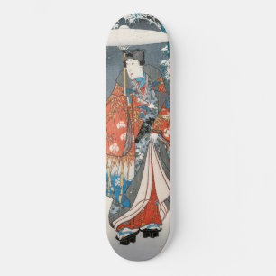 Utagawa Hiroshige - Tale of Genji, Elegant Prince Skateboard