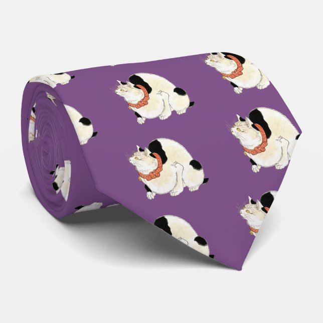 Utagawa Kuniyoshi, Cat for rat extermination Tie (Rolled)