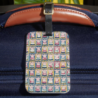 Utagawa Yoshikazu's 'Sumo Wrestlers (1852)' Luggage Tag