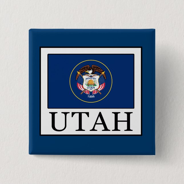 Utah 15 Cm Square Badge (Front)
