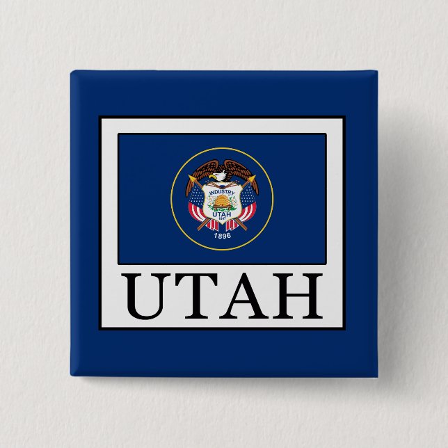 Utah 15 Cm Square Badge (Front)