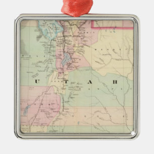 Utah 3 metal tree decoration