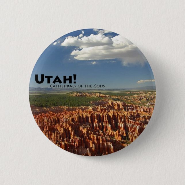 Utah 6 Cm Round Badge (Front)