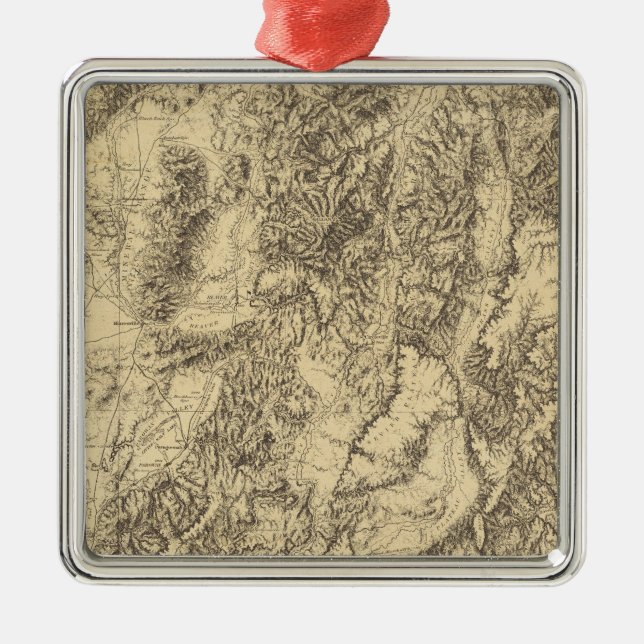 Utah 7 metal tree decoration (Front)