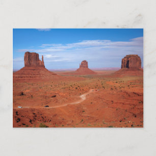 Utah. Arizona Border, Navajo Nation, Monument Postcard