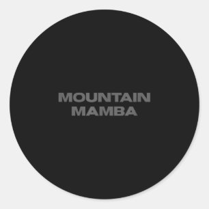Utah basketball fan mountain mamba classic round sticker