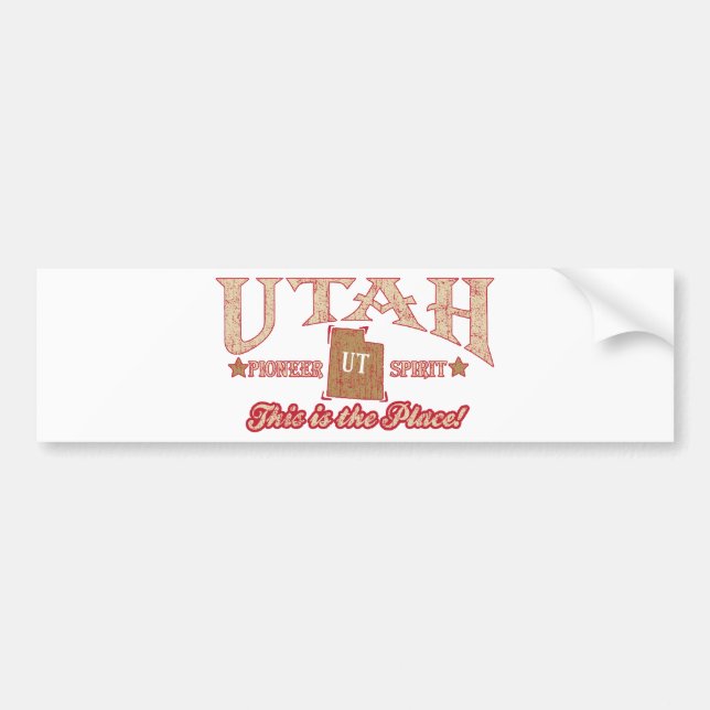 Utah Bumper Sticker (Front)