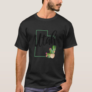 Utah Cactus USA America Souvenir T-Shirt