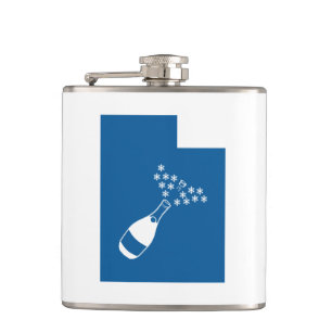 Utah Champagne Powder Hip Flask