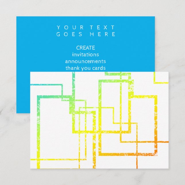 utah chill blur invitation (Front/Back)