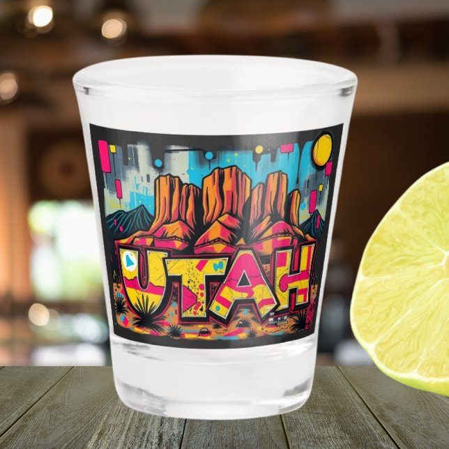Utah clothing apparel gift souvenir  shot glass (Creator Uploaded)