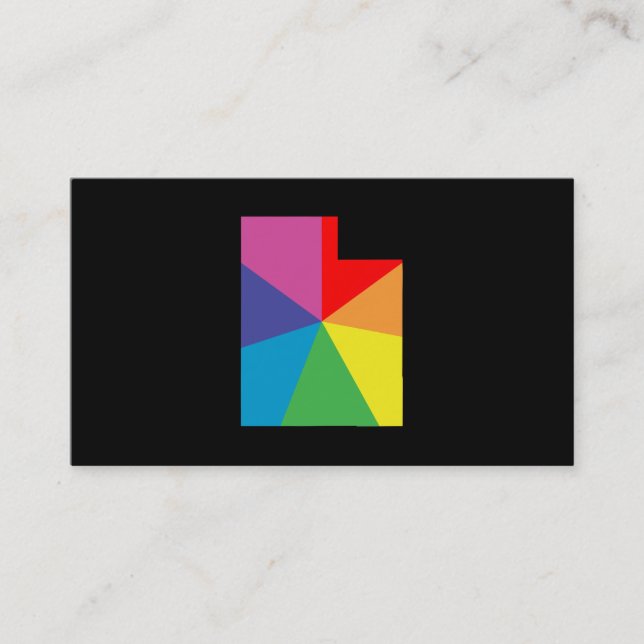 utah colour burst business card (Front)