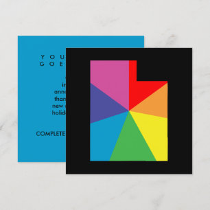 utah colour burst invitation