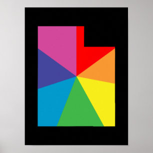 utah colour burst poster