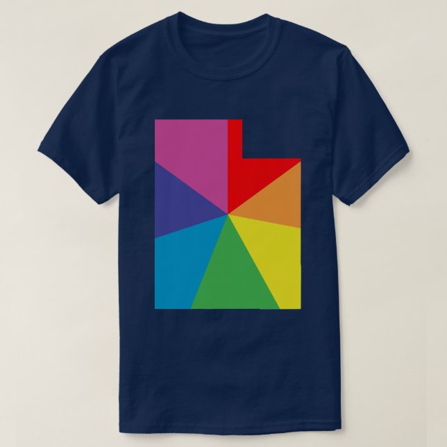 utah colour burst T-Shirt (Design Front)