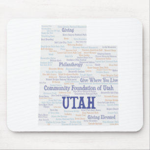 UTAH Customised Word Cloud Mouse Pad