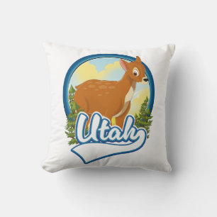 Utah Deer Travel logo Cushion