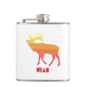Utah Elk Hip Flask