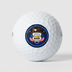 UTAH FLAG GOLF BALLS
