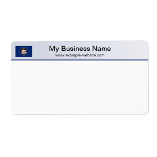 Utah Flag Header Shipping Label