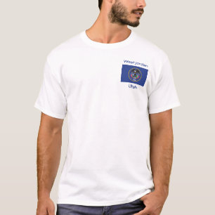 Utah Flag Map City T-Shirt