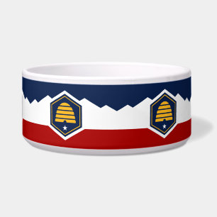 Utah Flag Pet Bowl