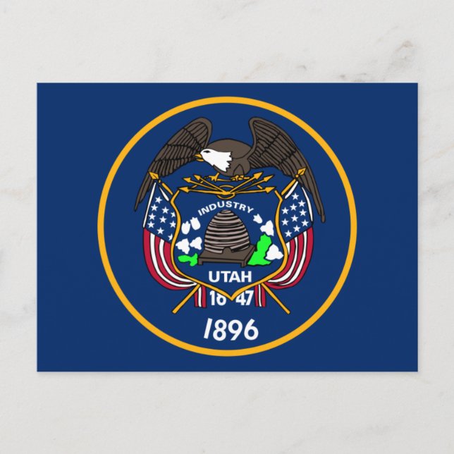 Utah Flag Postcard (Front)