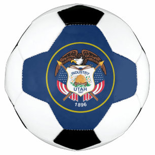 Utah flag soccer ball