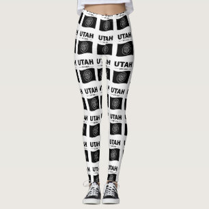 Utah flag USA Leggings