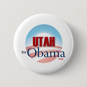 UTAH for Obama 6 Cm Round Badge