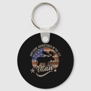 Utah Gifts Apparel Hiking Camping Fishing Hunting Key Ring