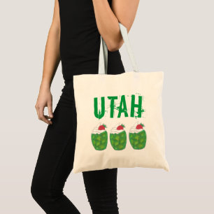 UTAH Green Gelatin Dessert Parfait Foodie Food Tote Bag