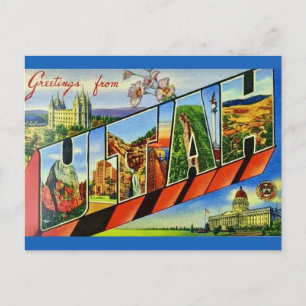 Utah Greeting Vintage Postcard