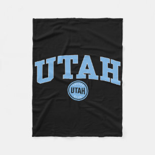Utah Hockey Club Arch Over Gray Nhl Officially Lic Fleece Blanket
