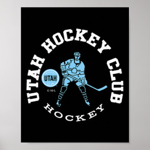 Utah Hockey Club Edge Dark Heather Officially Lice Poster