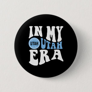 Utah Hockey Club Era Dark Heather Officially Licen 6 Cm Round Badge
