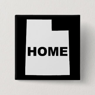 Utah Home Away From State 15 Cm Square Badge