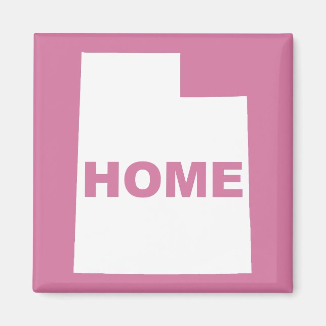 Utah Home Away From State Fridge Magnet (Front)