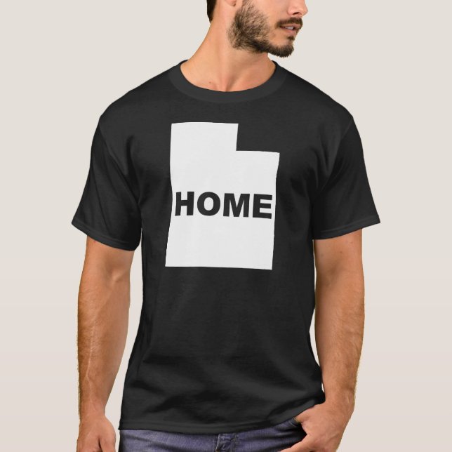 Utah Home Away From State T-Shirt Tees (Front)