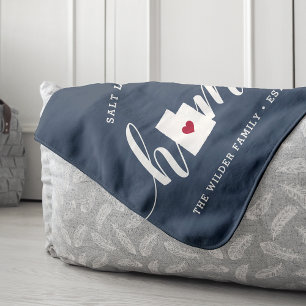 Utah Home State Personalised Sherpa Blanket