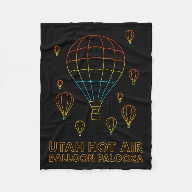 Utah Hot Air Balloon Palooza Apparel  Fleece Blanket (Front)