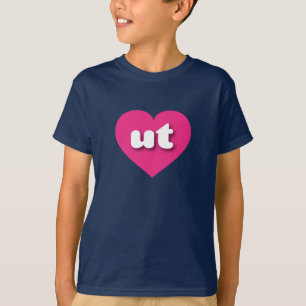 Utah hot pink heart - I love ut T-Shirt