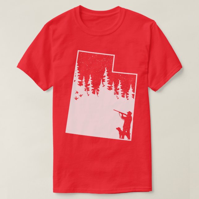 Utah Hunting Duck Gifts T-Shirt (Design Front)