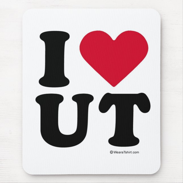 UTAH - "I LOVE UT" "I LOVE UTAH" MOUSE PAD (Front)
