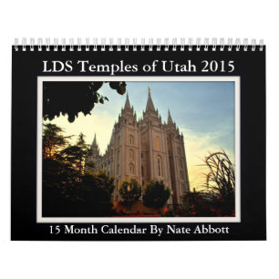 Utah LDS Temples 2015 15 Month Calendar