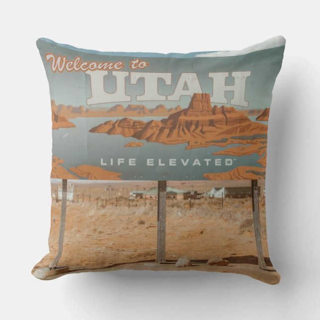 Utah Life Elevated Cushion (Front)