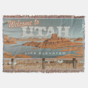 Utah Life Elevated Throw Blanket