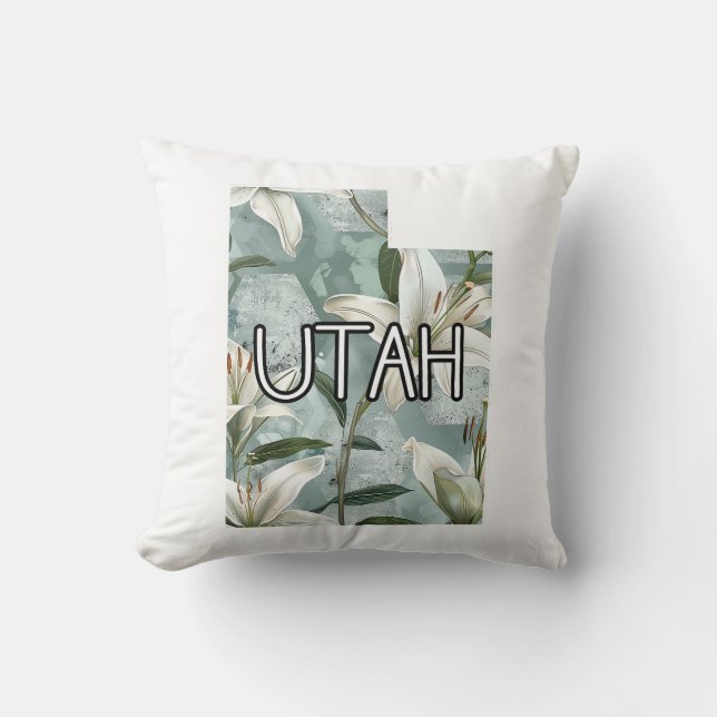 Utah Lily Cushion (Front)