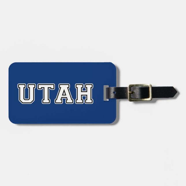 Utah Luggage Tag (Front Horizontal)