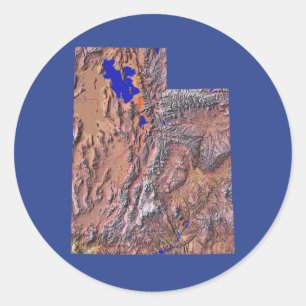 Utah Map Sticker